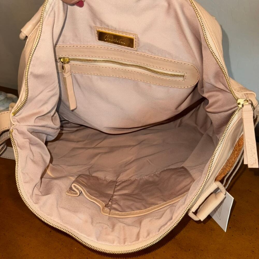 CLEOBELLA Breezy Palms Weekender Bag Moccasin NWT Sold Out - Picture 7 of 16